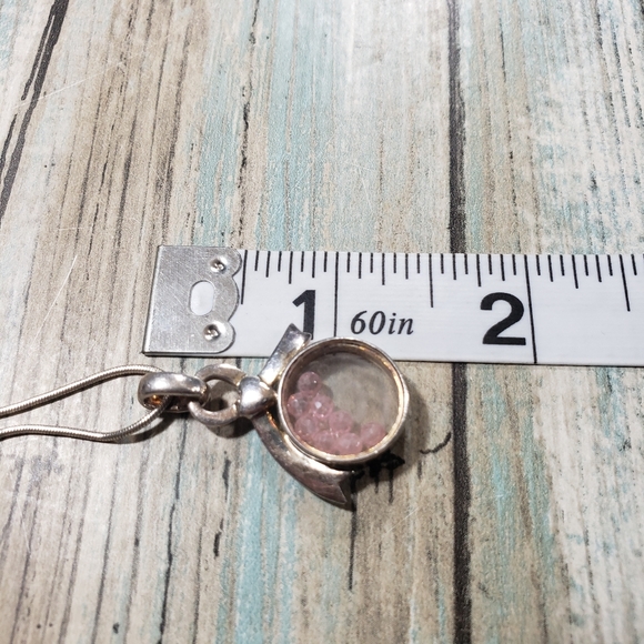 LENOX 925 Bow Floating  Glass Locket - Picture 9 of 12